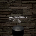 AK-12 7 színű valósághű 3D led lámpa