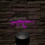 AK-12 7 színű valósághű 3D led lámpa