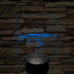 AK-12 7 színű valósághű 3D led lámpa