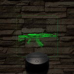 AK-12 7 színű valósághű 3D led lámpa