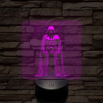 Vader Nagyúr 7 színű valósághű 3D led lámpa
