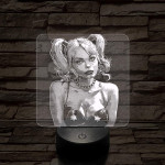 Harley 7 színű valósághű 3D led lámpa
