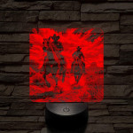 Cowboy-ok akcióban 7 színű valósághű 3D led lámpa