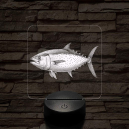 Tonhal 7 színű valósághű 3D led lámpa