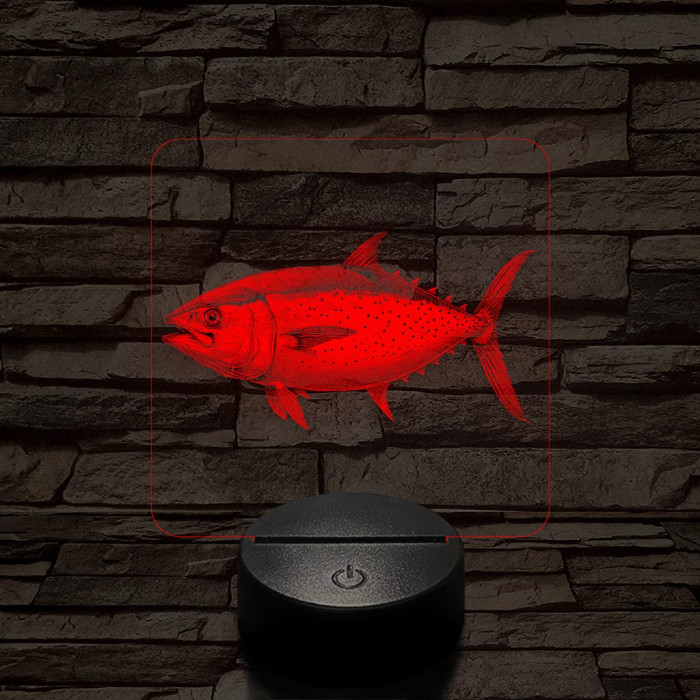 Tonhal 7 színű valósághű 3D led lámpa