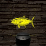 Tonhal 7 színű valósághű 3D led lámpa
