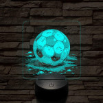 Focilabda 7 színű valósághű 3D led lámpa