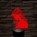 Csinos karakter 7 színű valósághű 3D led lámpa