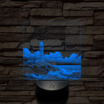 Szirti világítótorony 7 színű valósághű 3D led lámpa