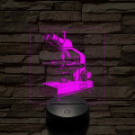 Mikroszkóp 7 színű valósághű 3D led lámpa