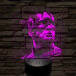 Usa Kapitány 7 színű valósághű 3D led lámpa
