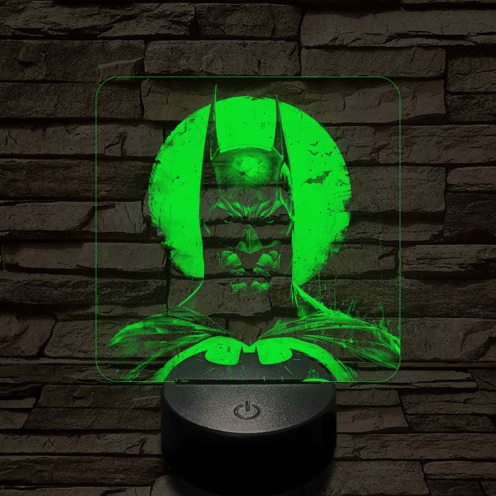 Batman a 7 színű valósághű 3D led lámpa
