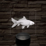 Ponty hal 7 színű valósághű 3D led lámpa