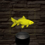 Ponty hal 7 színű valósághű 3D led lámpa
