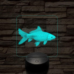 Ponty hal 7 színű valósághű 3D led lámpa