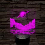 Űrbéli álom 7 színű valósághű 3D led lámpa