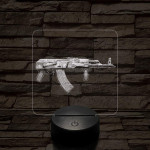 AKS-74  7 színű valósághű 3D led lámpa