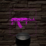 AKS-74  7 színű valósághű 3D led lámpa