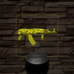 AKS-74  7 színű valósághű 3D led lámpa