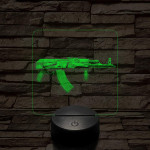 AKS-74  7 színű valósághű 3D led lámpa