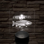 Atlanti Lazac hal 7 színű valósághű 3D led lámpa