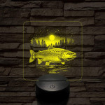 Atlanti Lazac hal 7 színű valósághű 3D led lámpa