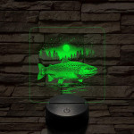 Atlanti Lazac hal 7 színű valósághű 3D led lámpa