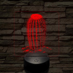 Kaktusz virágával 7 színű valósághű 3D led lámpa