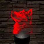 Husky profil 7 színű valósághű 3D led lámpa