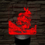 Nyuszi a kis felfedező 7 színű valósághű 3D led lámpa