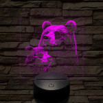 Medvebocs és medve mama 7 színű valósághű 3D led lámpa