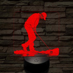 Golf idő 7 színű valósághű 3D led lámpa