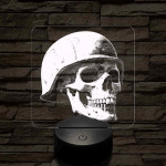 Egy katona szelleme 7 színű valósághű 3D led lámpa