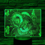 Tekeredő Sárkány 7 színű valósághű 3D led lámpa