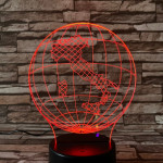 Olaszország  7 színű 3D led lámpa