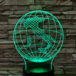 Olaszország  7 színű 3D led lámpa