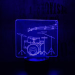 Dobos 7 színű 3D led lámpa