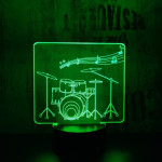 Dobos 7 színű 3D led lámpa