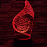Kürt 7 színű 3D led lámpa