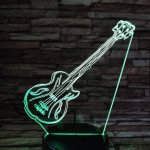 Gitár elektromos zene 3D 7 színű led lámpa
