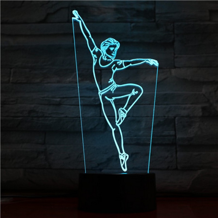 Balett Táncos 3D led lámpa