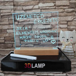 Írható, Üzenő, Rajzolható 23*23 cm LED tábla