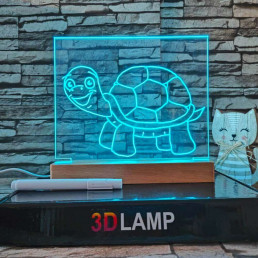 Rajzolható gyerekeknek 23*23 cm LED tábla