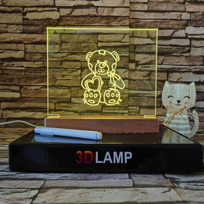 Rajzolható gyerekeknek 16*20 cm LED tábla