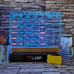 Órarend, Tervező 33*24 cm LED tábla
